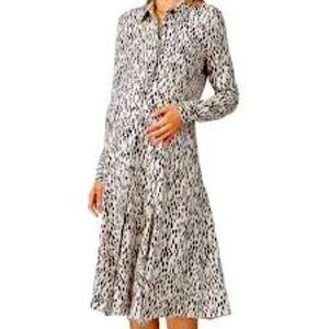 Isabella Oliver Georgia Maternity Shirt Dress-Size 1